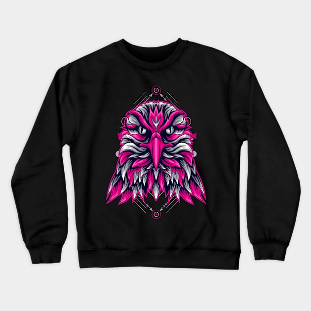 eagle head Crewneck Sweatshirt by SHINIGAMII